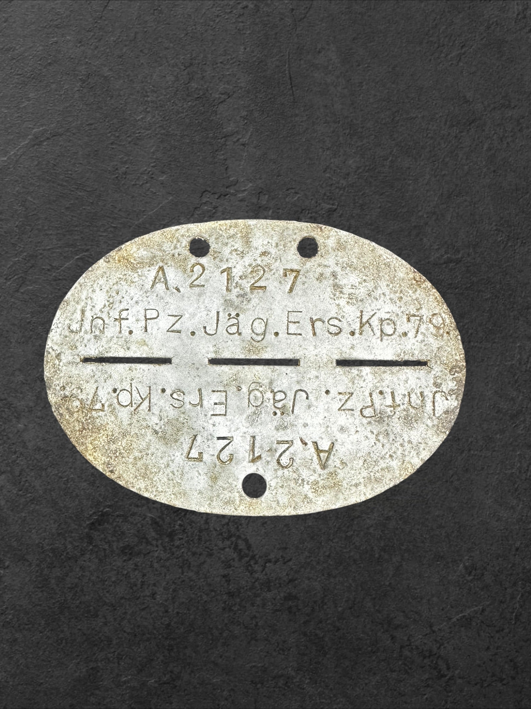 Erkennungsmarke der Inf. Pz.Jäg. Ers. Kp.79