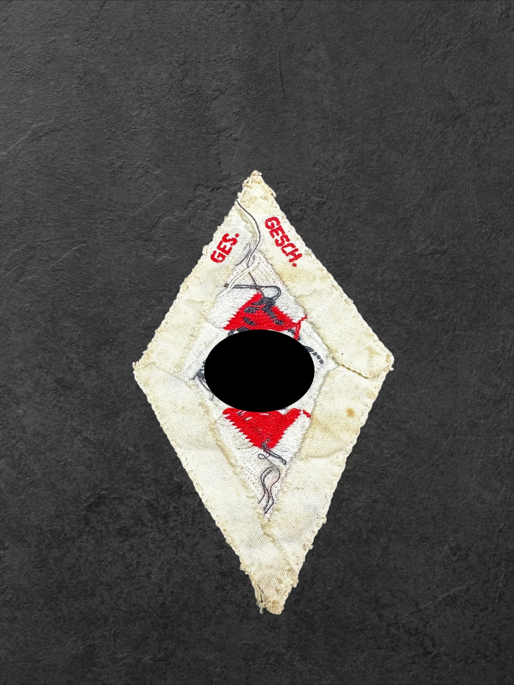 Hitlerjugend Raute für das Sporthemd