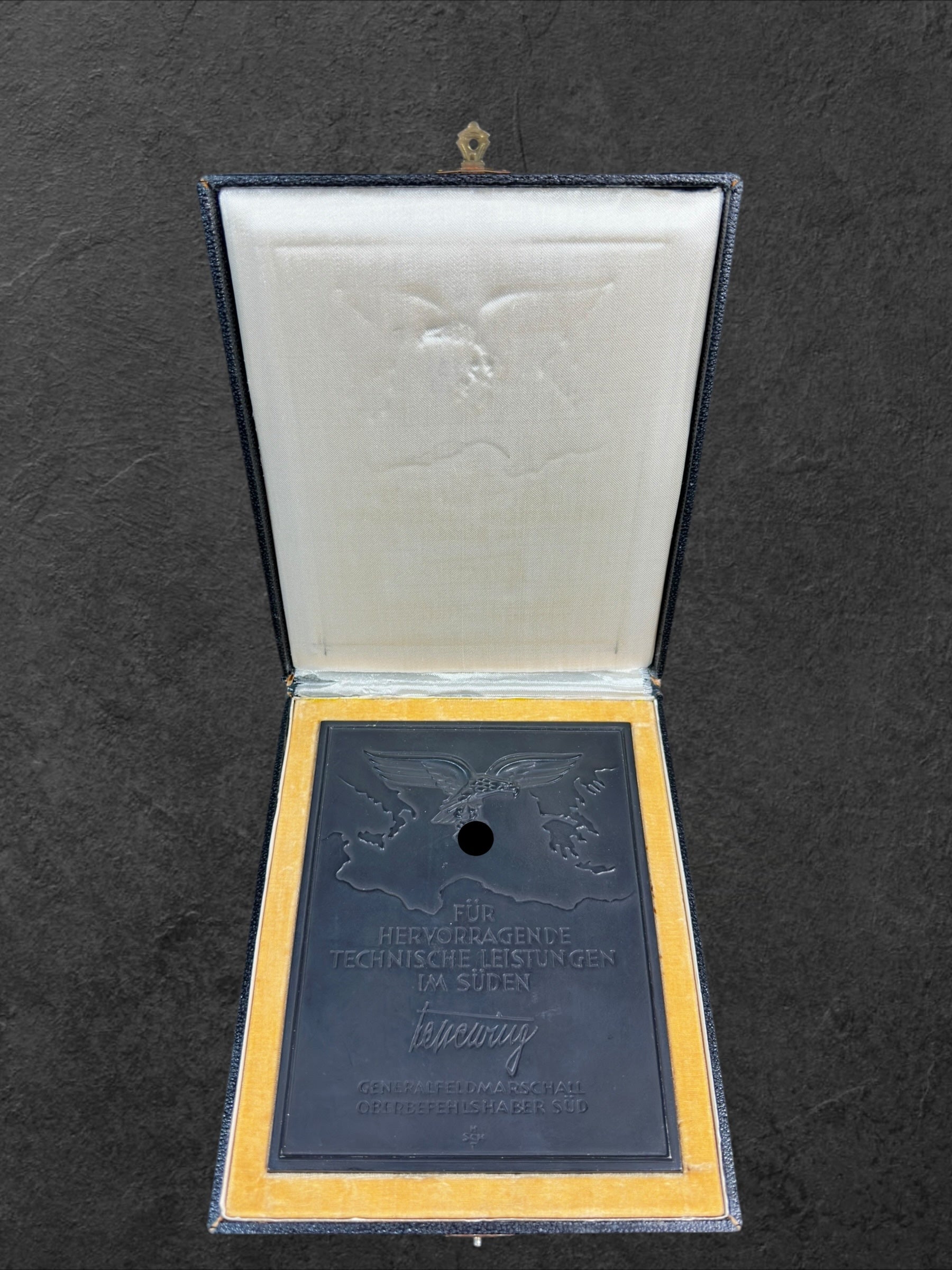 Ehrenschild "Für hervorragende technische Leistungen im Süden"