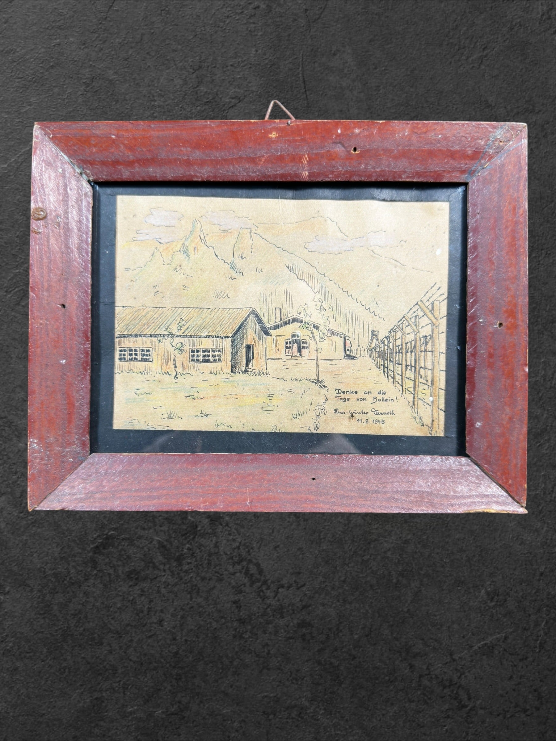 Zeichnung vom Lager Hallein