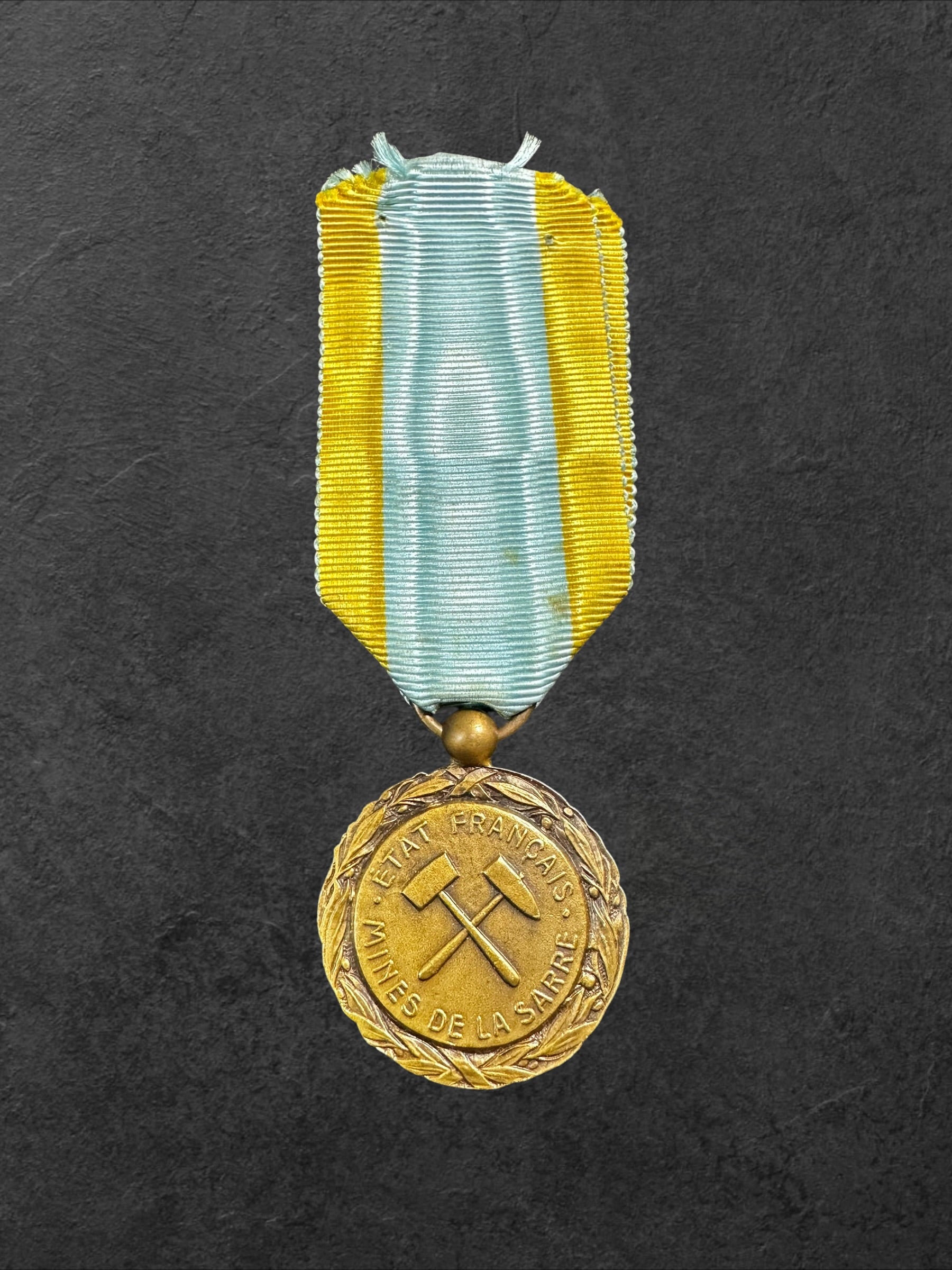 Frankreich Medaille der Saar-Minen Ehre und Arbeit 1933