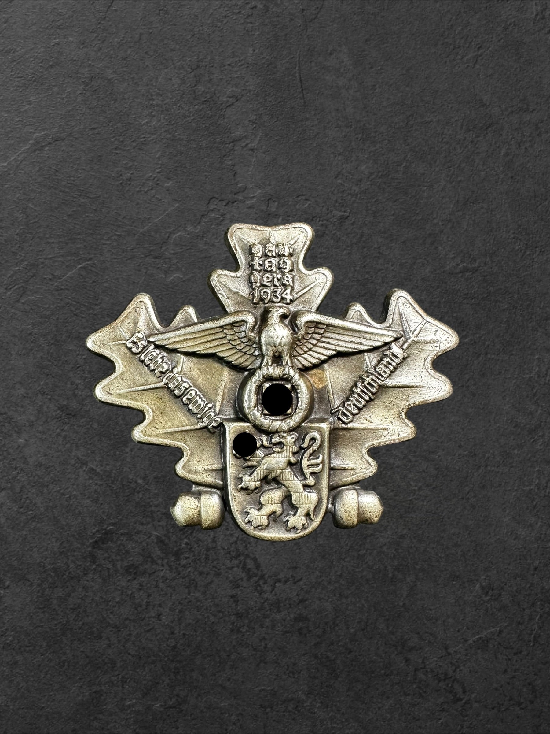 NSDAP Gautag Gera 1934 Teilnehmerabzeichen
