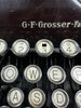 SS-Schreibmaschine Groma Model N mit Runentaste der SS