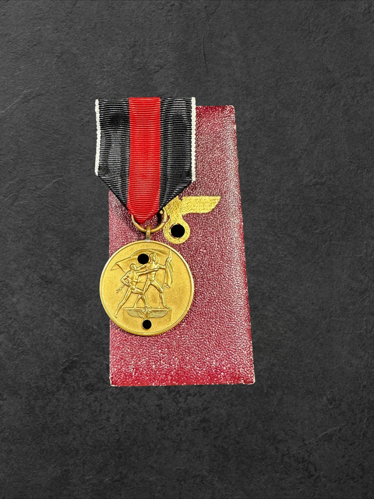 Anschlussmedaille Sudetenland 1.Oktober 1938 im Etui