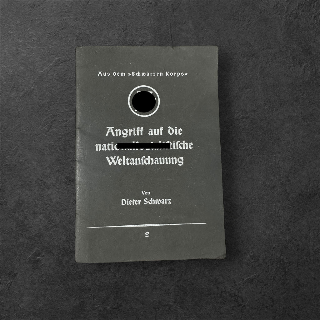 SS-Buch "Angriff auf die nationalsozialistische Weltanschauung"