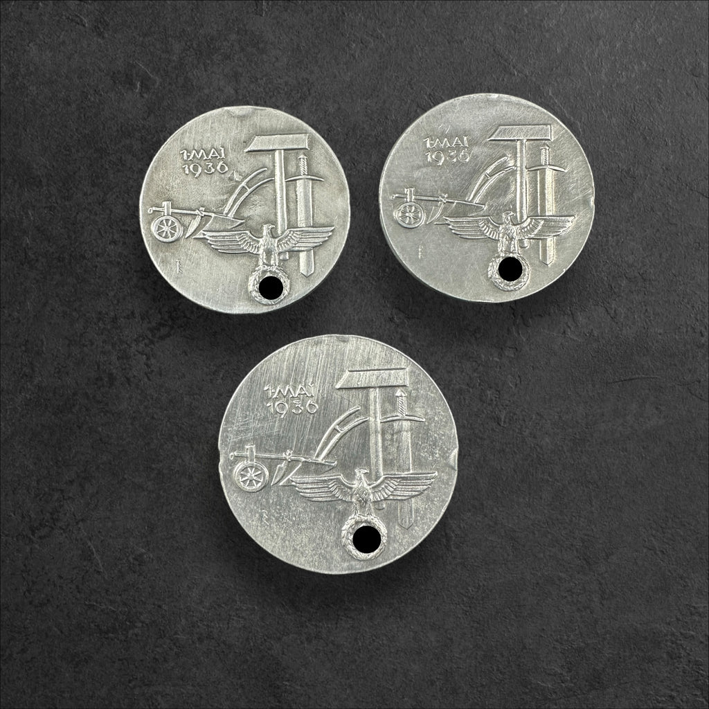 3x Tagungsabzeichen 1.Mai 1936