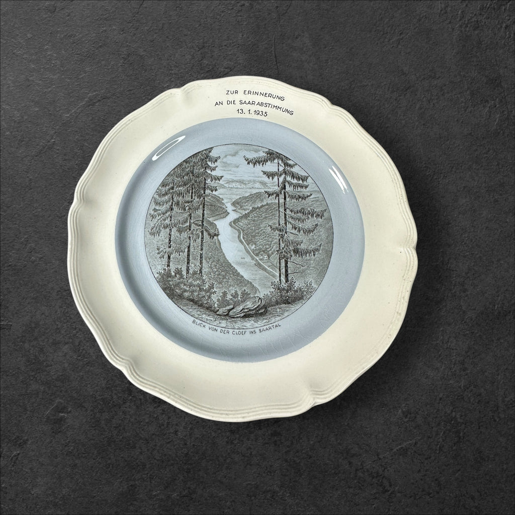 Erinnerungsteller an die Saarabstimmung 13.01.1935