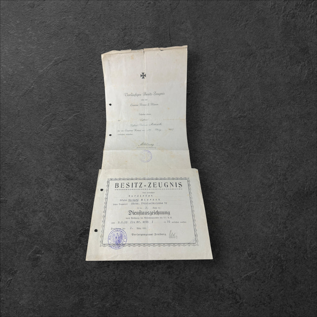 Nachlass des Gardisten Richard Miersch