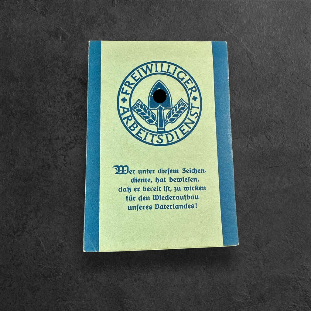 Ausweis des Freiwilligen Arbeitsdienst