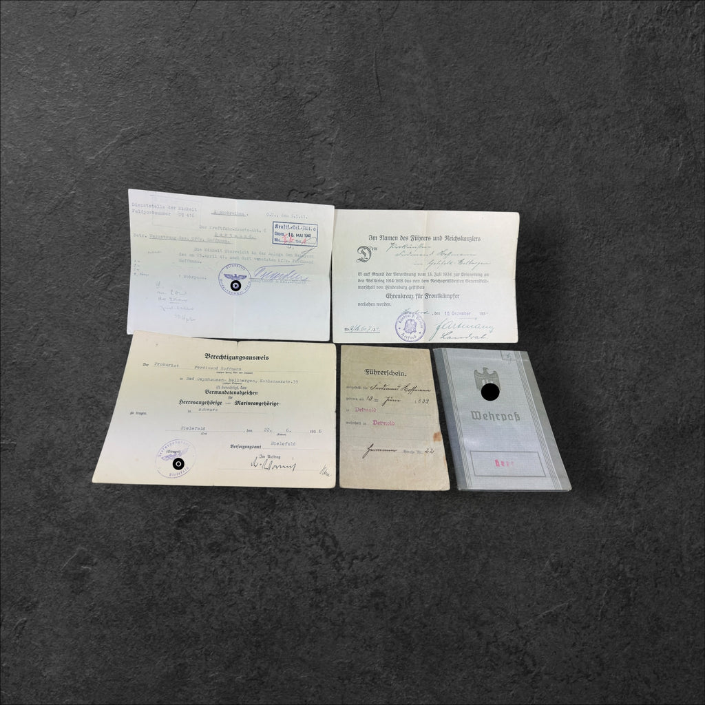 Nachlass des Unteroffizier Ferdinand Hoffmann