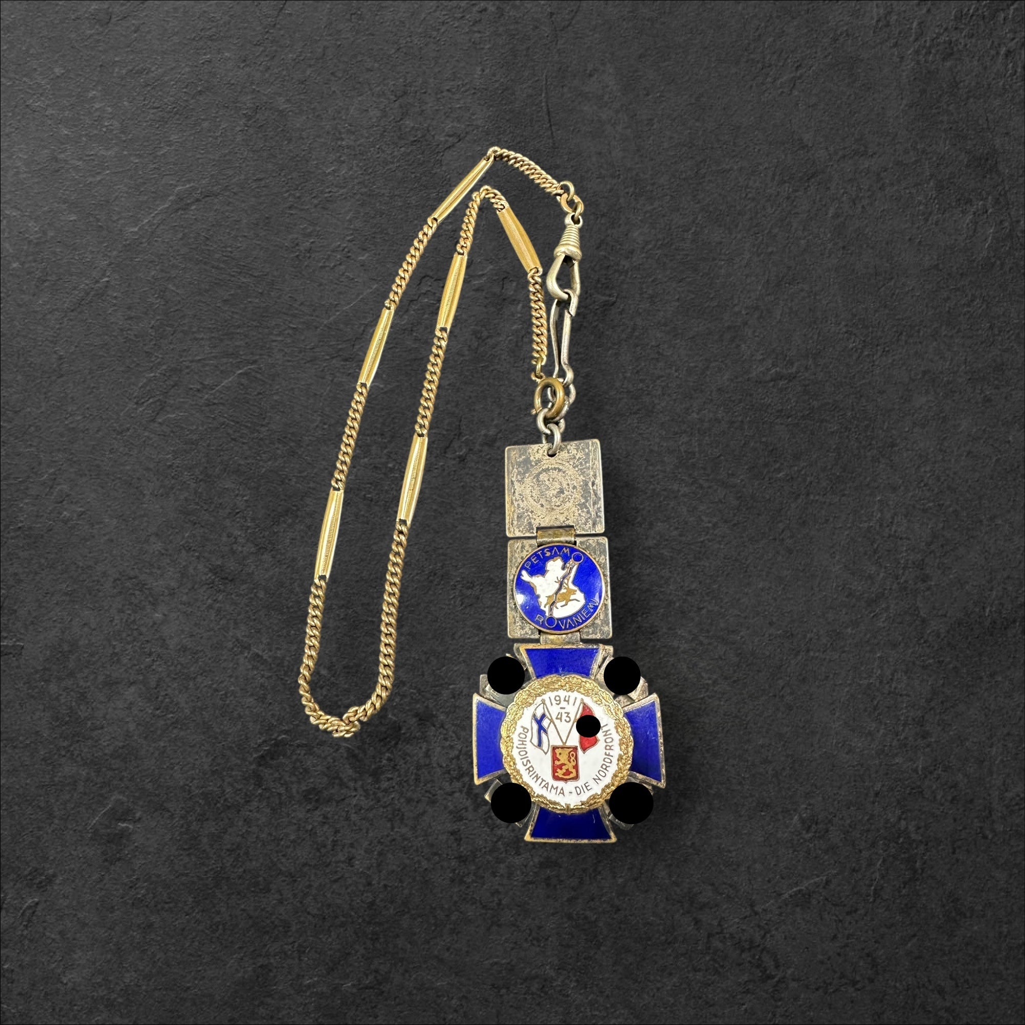 Finnisch-Deutsches Nordfront Kreuz 1941-1943 mit Petsamo-Rovaniemi Abzeichen