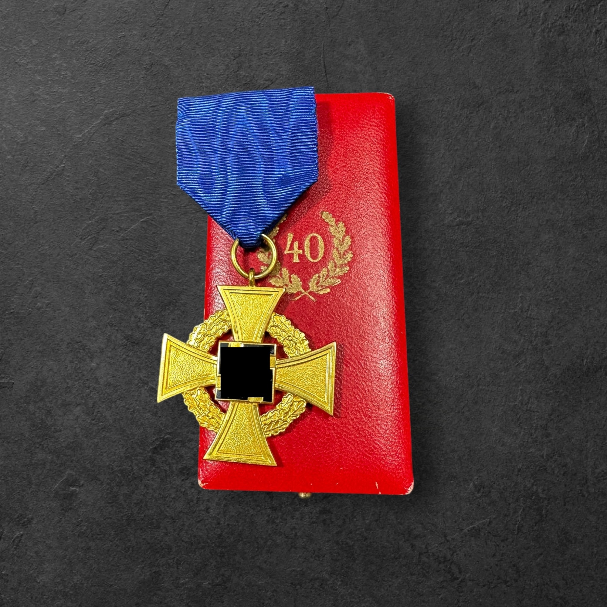 Treuedienst-Ehrenzeichen 1.Stufe für 40 Jahre 1938 im Etui