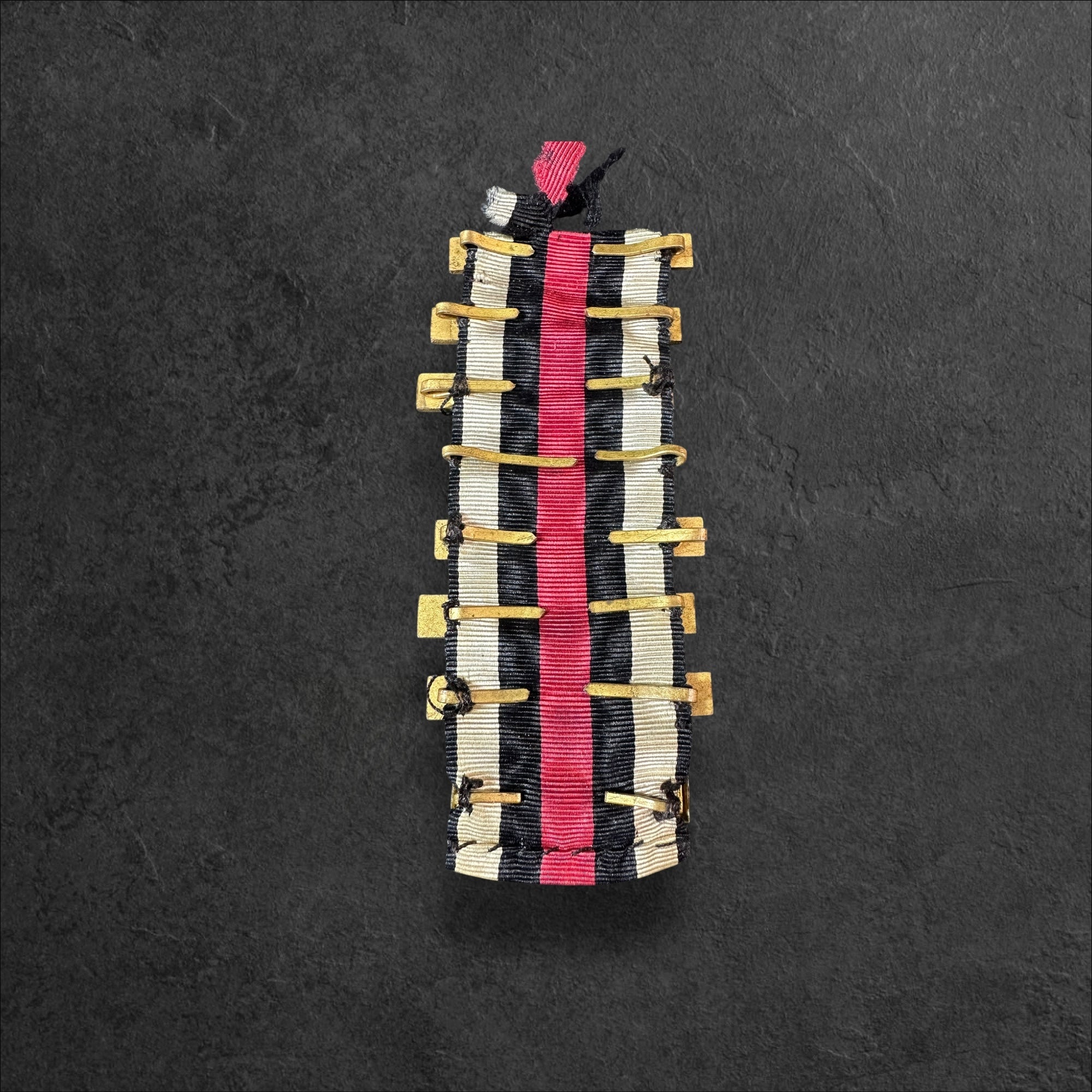 Band der Kriegsdenkmünze 1870/71 mit 8 Gefechtsspangen