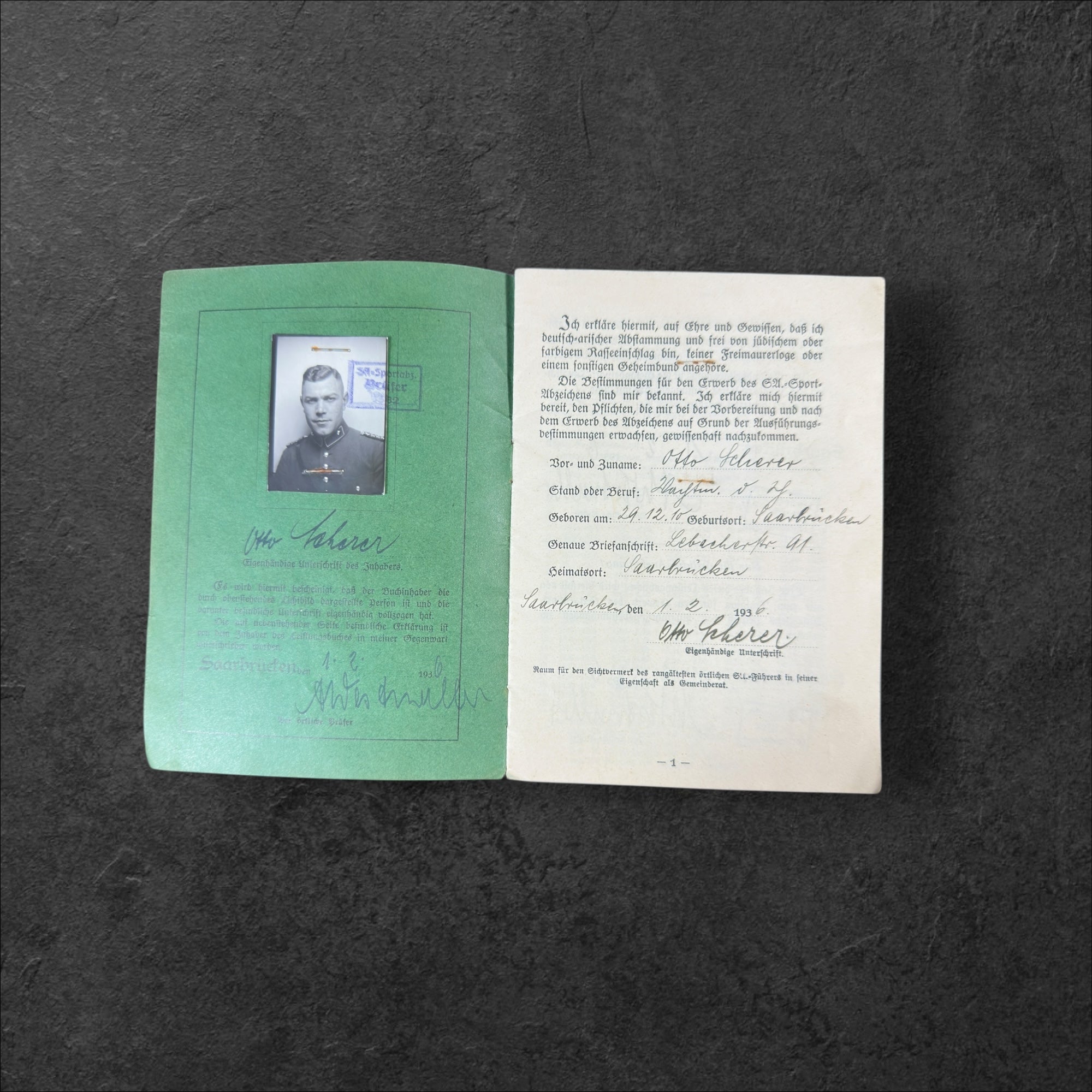 Leistungsbuch der Schutzpolizei