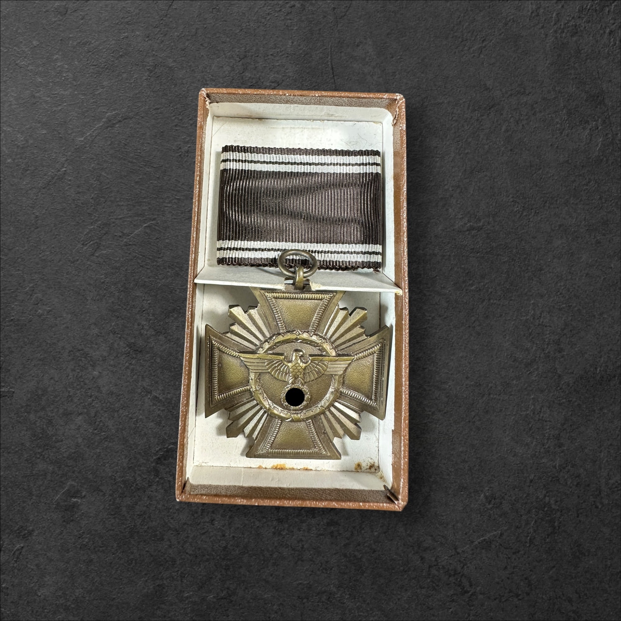 NSDAP Dienstauzeichnung 1.Stufe in bronze in Verleihungsschachtel