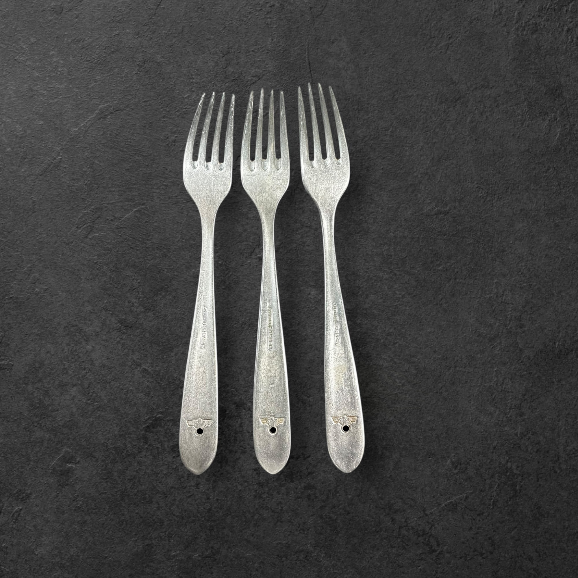 3 Kantinengabeln der Wehrmacht