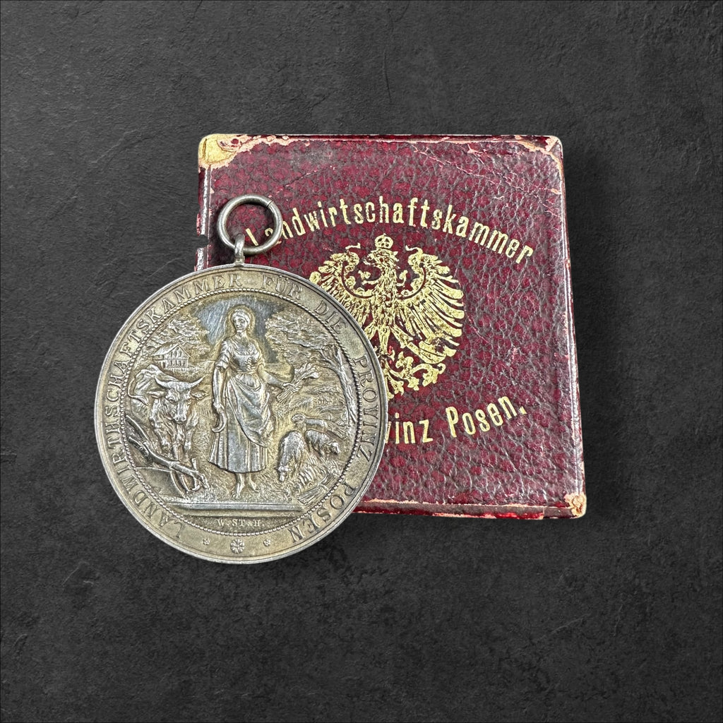 Silbermedaille der Landwirtschaftskammer Posen