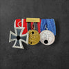 3er Ordensspange mit Eisernen Kreuz 2.Klasse, Anschlussmedaille und Dienstauszeichnung