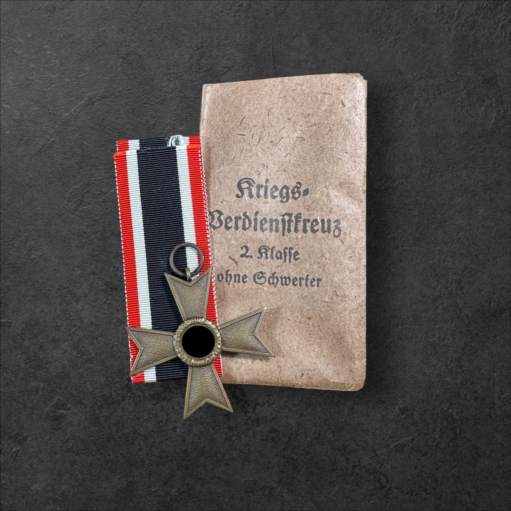 Kriegsverdienstkreuz 2.Klasse ohne Schwerter in Verleihungstüte