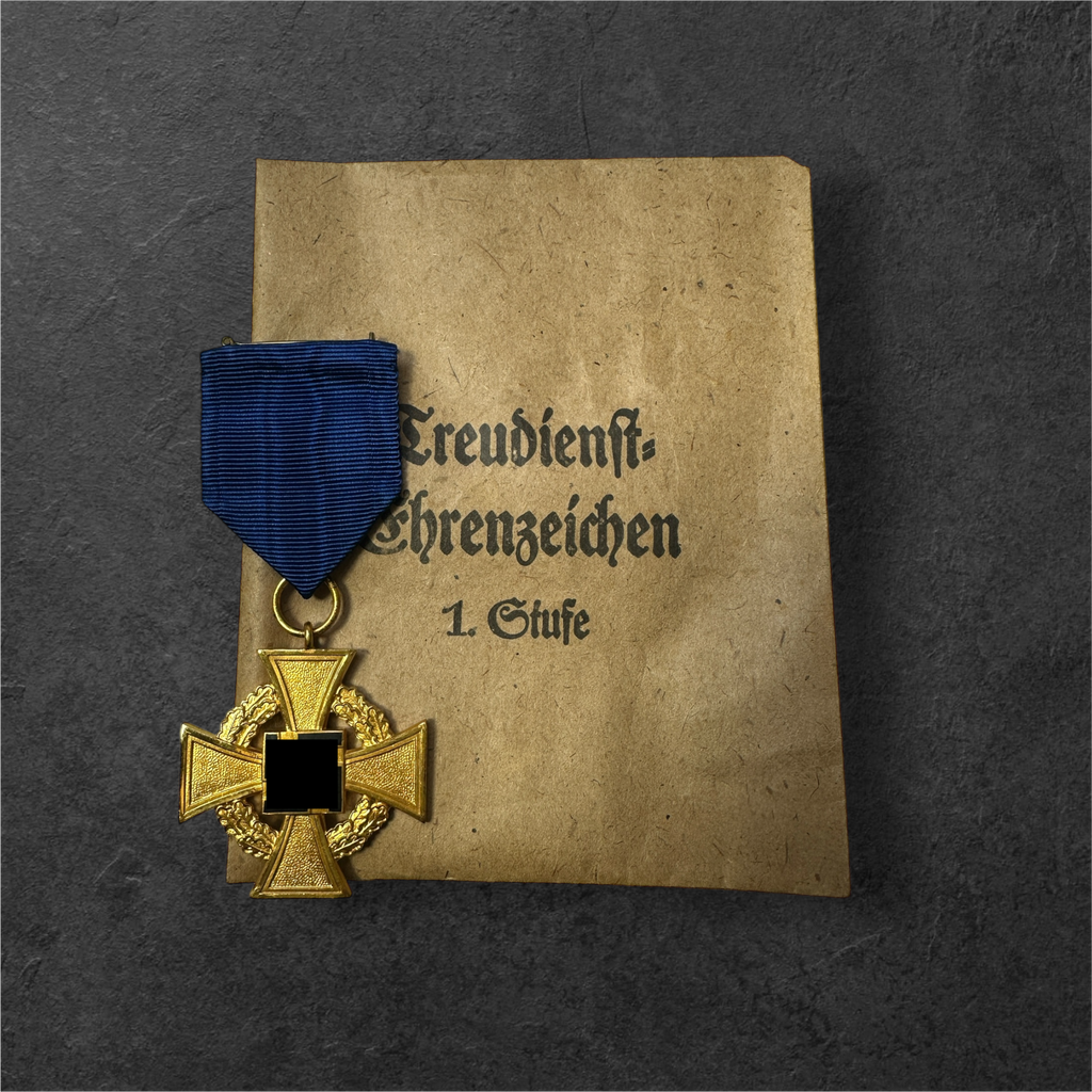 Treuedienst-Ehrenzeichen 1.Stufe für 40 Jahre 1938 mit Verleihungstüte
