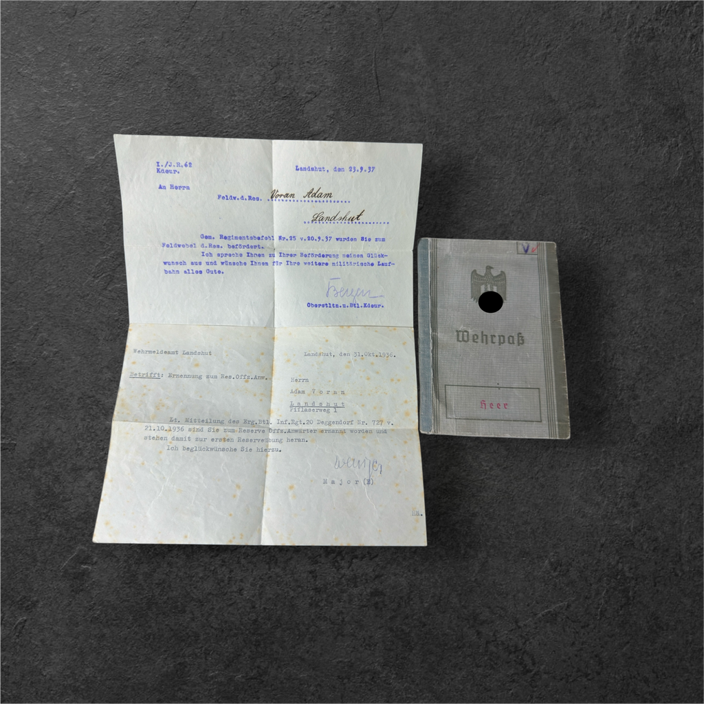 Nachlass des Hauptfeldwebel Adam Voran